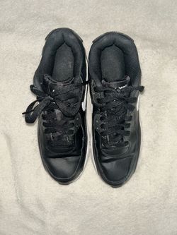Nike Air Max 90 Black Leather Sneakers