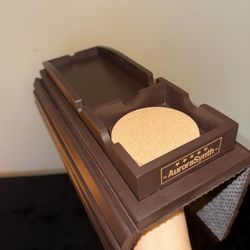 Bamboo Couch Armrest Table, Sofa Arm Tray with Detachable Couch Cup Holder