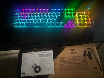 Clicky sound Rainbow light  gaming Keyboard.❤️