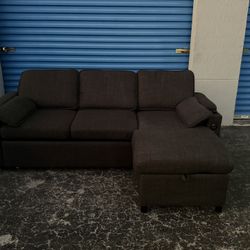 Brown Sectional Sofa(free Delivery)