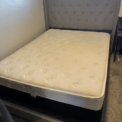 Queen bed & bed frame