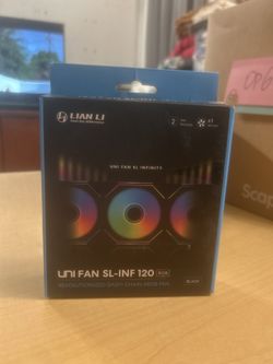 🌈 Lian Li UNI FAN SL-INF 120 RGB – Single Fan (Black) – Open Box / Lightly Used