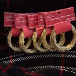 Gold 22 Gauge Craft Wire – 120 ft – Jewelry / DIY (5 Pack) 