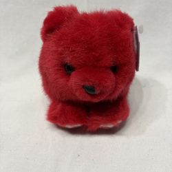 Puffkins Valentine bear named "Kisses"plush with tag