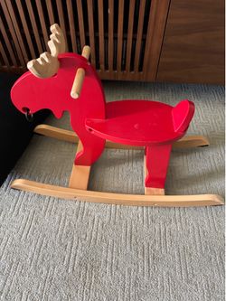 Wooden Rocking Reindeer