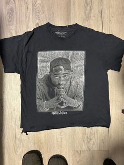 TUPAC POETIC JUSTICE DISTRESS CROP TEE