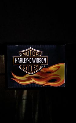 Harley Davidson lights up