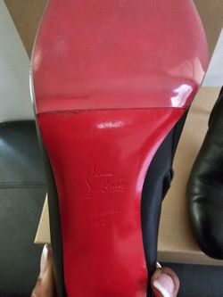 Christian Louboutin Belle Leather Ankle Booties Size 42