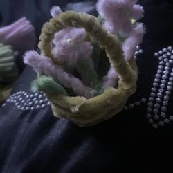 Pipe Cleaner Flower Basket
