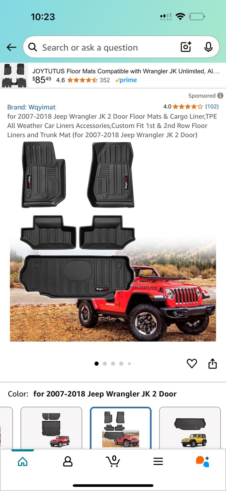 Jeep Wrangler Floor Mats