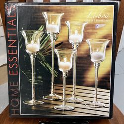 Home Essentials Glass Votive Candle Holders 