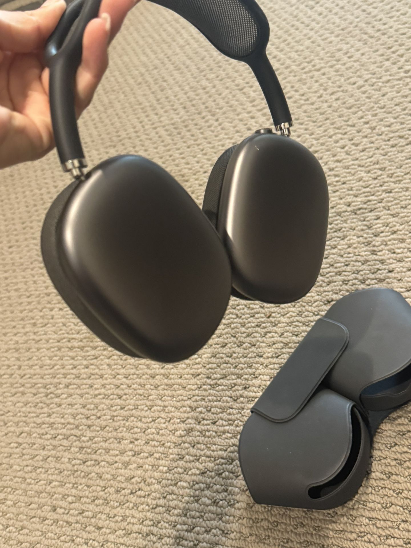Space gray AirPod Max Headphones