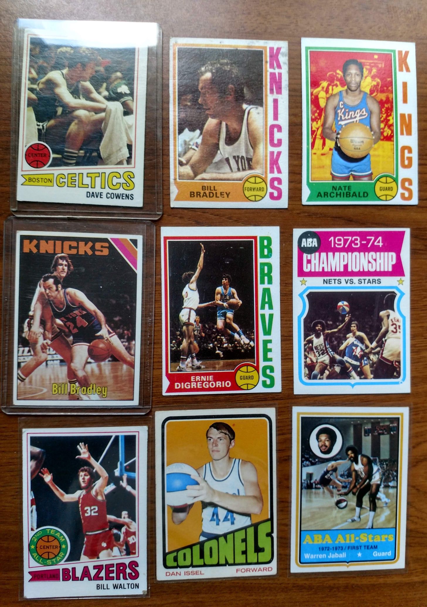1970 Basketball Stars and HOF Cards