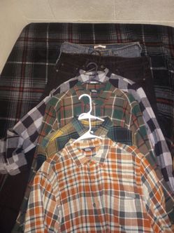 Used Flannels, and levis