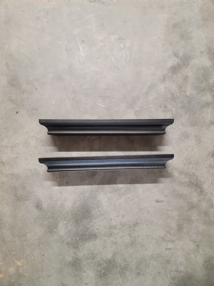 Black Floating Shelves