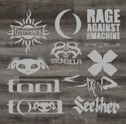 Alternative Metal Vinyl Stickers
