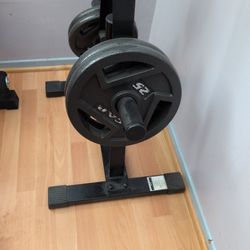 90lbs CAP Olympic Plates + Weight Tree Stand