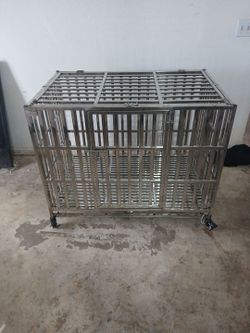XXL Dog Kennel, front door and roof opening