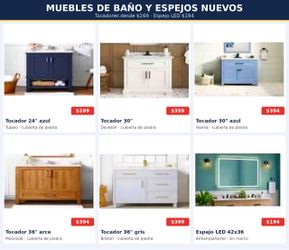 Muebles de baño nuevos con cubierta de piedra – Desde $269