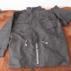 rare wu wear wu tang clan vintage nylon heavy lined jacket 2XL hideaway hood