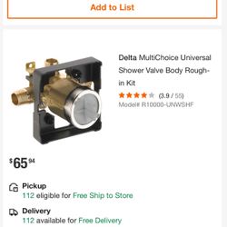 Shower Valve Body