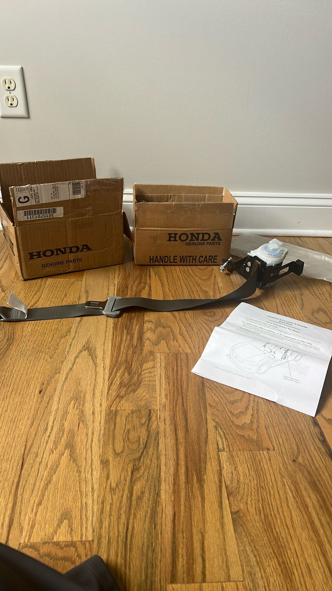 Brand New Honda Factory Part - Rear Left Seatbelt For Honda Accord