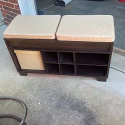 Entry Bench With Shoe Storage