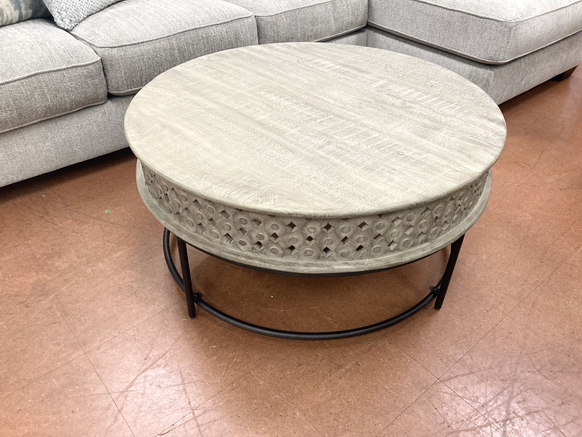 New 38” Round Coffee Table — CLEARANCE