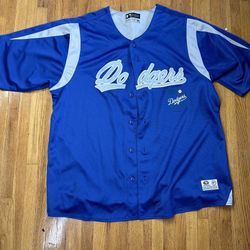 Los Angeles Dodgers Men's XL Jersey True Fan Blue MLB Sportswear Baseball