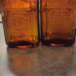 Red Glass Salt Pepper Shakers