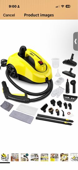 5 Bar 320°F Steam Cleaner for Home, Bathroom, Kitchen, Floor & Grout 26 Accessories | Easy Use | 5M Power Cord | Large Tank | Chemical-Free | Safety L