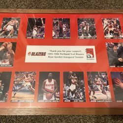 Vintage 1995-96 Portland Trail Blazer Rose Garden Player Stays