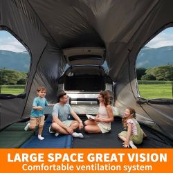 SUV Tents for Camping, Car Tents for Camping 4-6 People, SUV Tent Attachment Tailgate Tent