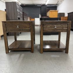 2 Kincaid Wood Nightstands/ Nightstand Set / End Tables / Side Tables