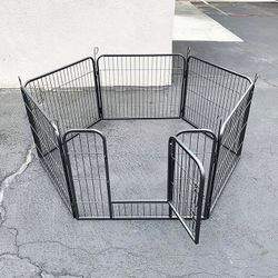 (NEW) $70 Heavy Duty 24” Tall x 32” Wide x 6-Panel Pet Playpen Dog Crate Kennel Exercise Cage Fence Play Pen