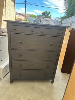 Gray ikea hemnes dresser