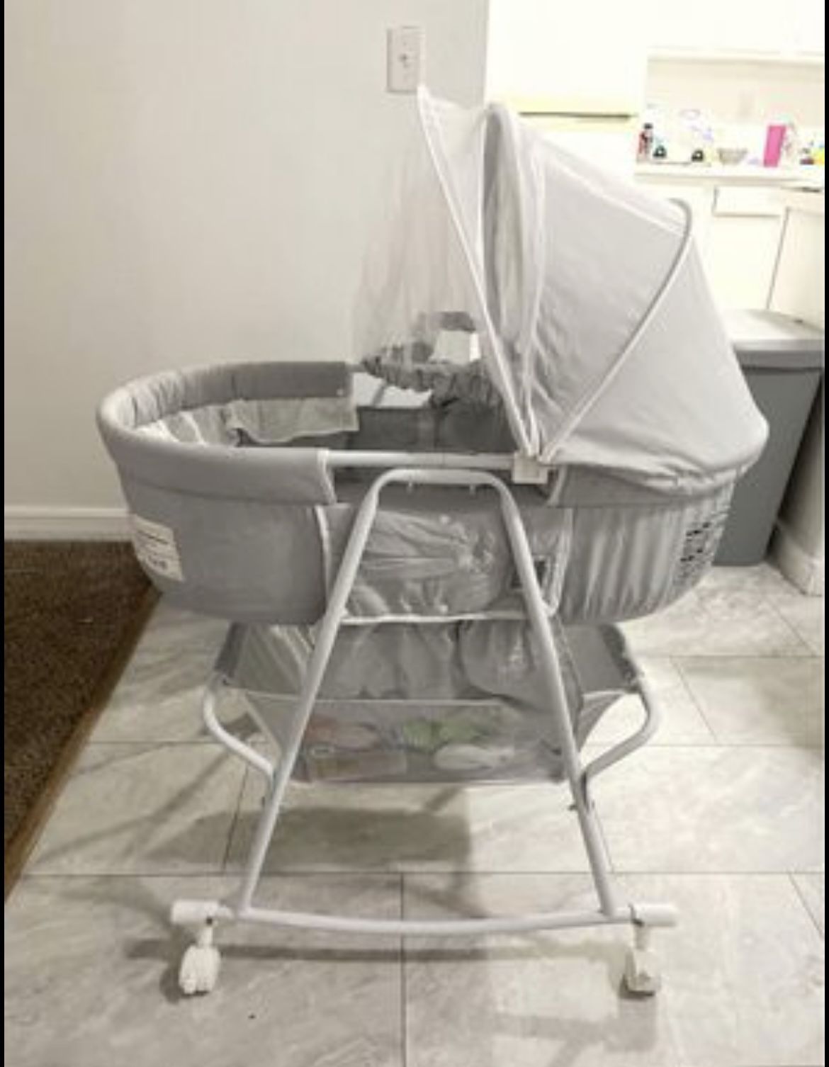 newborn bassinet with storage