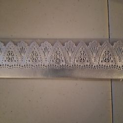 2 Pieces Silver Dresden Trim