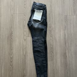 Black Purple Skinny Jeans