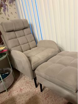Chair with foot stool