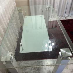 Modern Glass Dining Table Set – Kid-Safe – 6 Chairs Included Great Deal