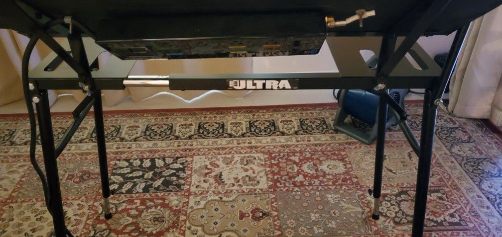 Ultra Heavy Duty Piano/keyboard Stand With Music-drum Machine Shelf