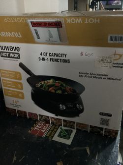 Nuwave Hot Wok Induction Cooktop - 4 QT, 9-in-1, 14-inch Wok Included