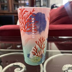Starbucks Coral Reef Ceramic Tumbler