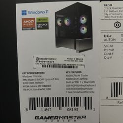 CYBERPOWER RTX 5060 DRR5 Ryzen 8400F Gaming pc