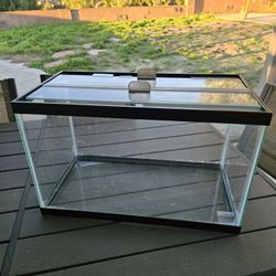 10 Gallon Fish Tank Aquarium with lid