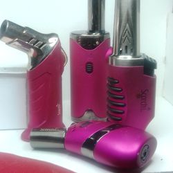 X 4 Scorch Jet Flame Refillable Butane Torch Lighters 