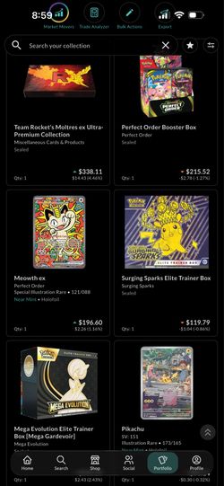 Pokemon collection