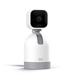 Blink Mini Pan-Tilt Camera | Rotating indoor plug-in smart security camera, two-way audio, HD video, motion detection, Works with Alexa