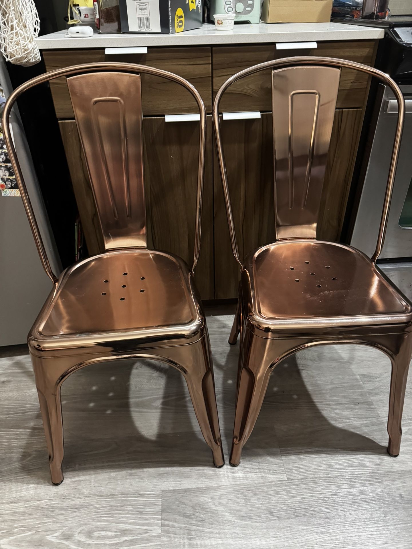 2 Metal Chairs